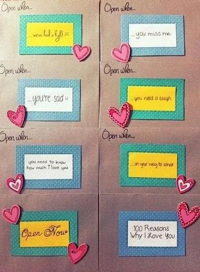 Open When Letter Ideas
