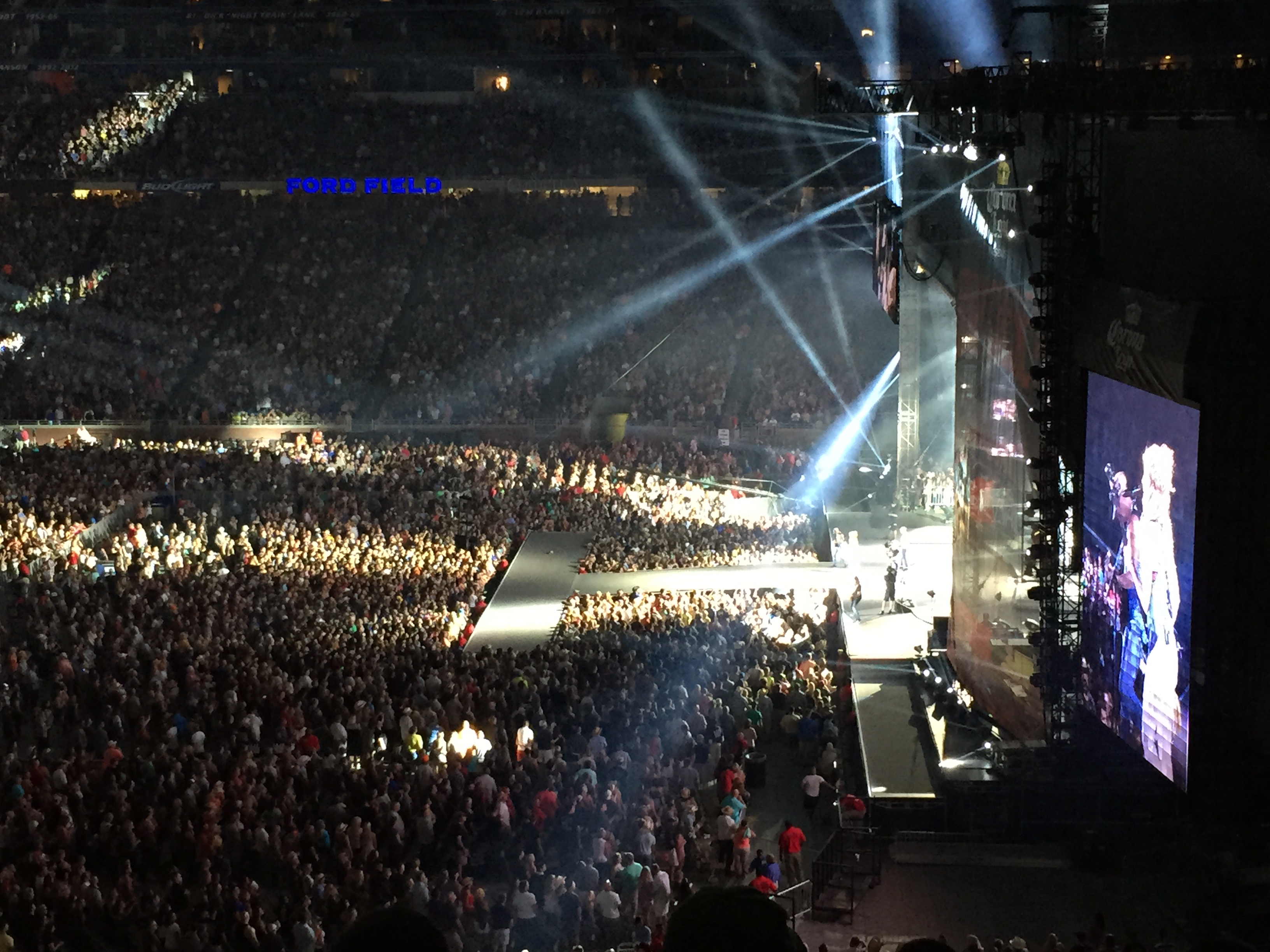 Worked the Kenny Chesney Show at Ford Field