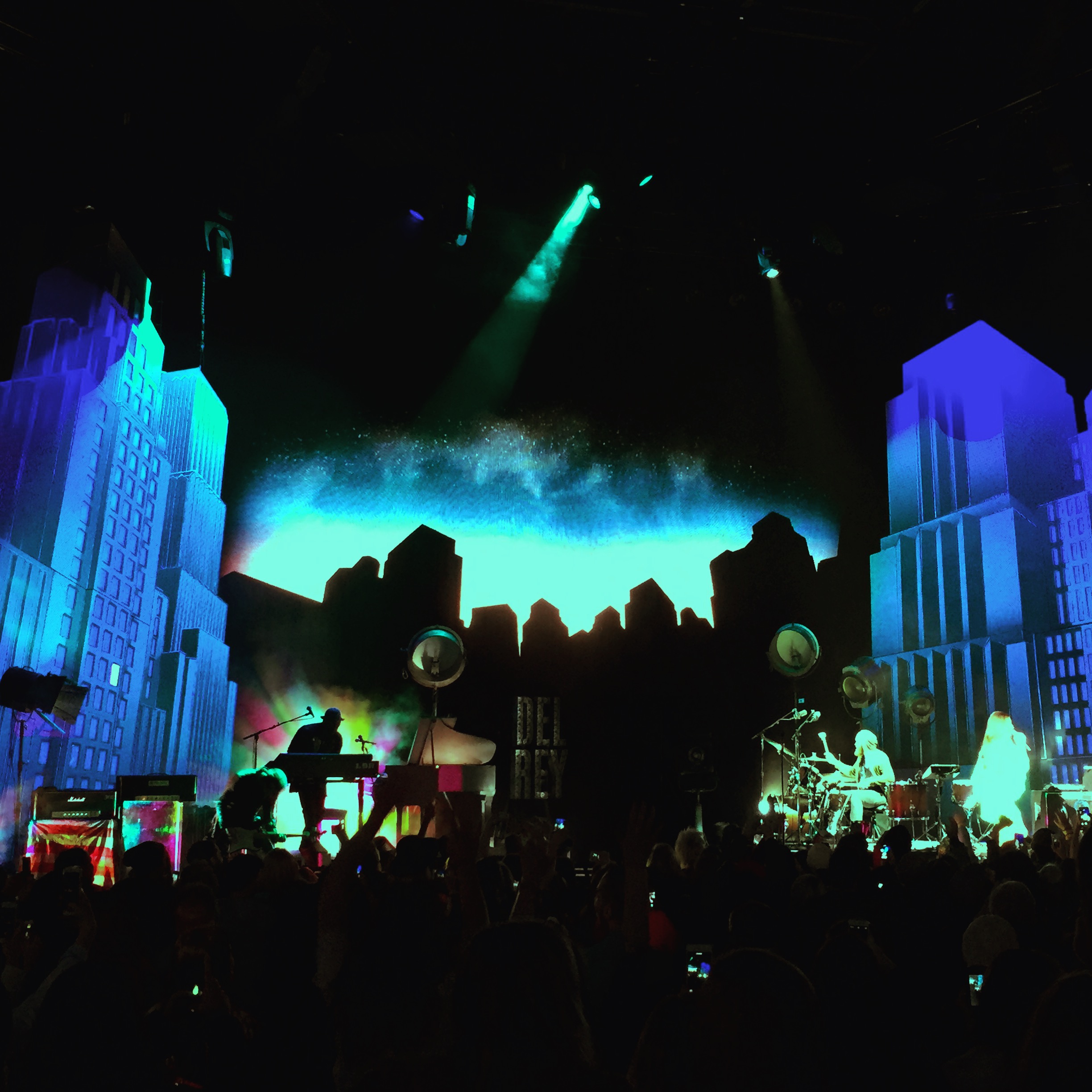 Worked Lana Del Ray's 'Endless Summer' tour...it was quite cold - DTE Energy Theatre