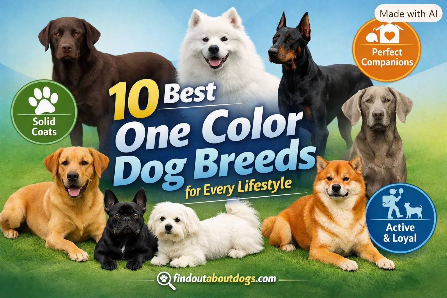 One Color Dog Breeds