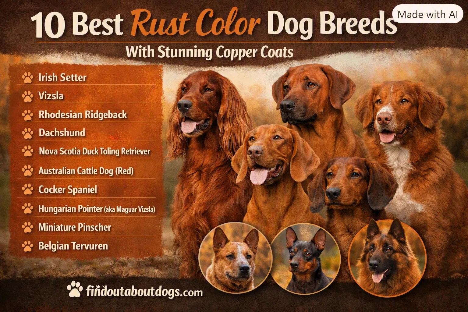 Rust Color Dog Breeds
