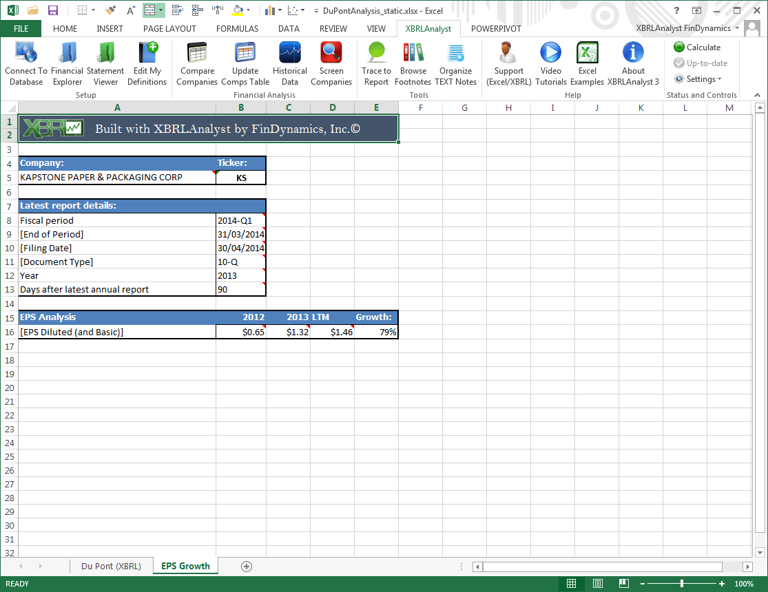 Dupont Analysis Template