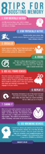 8 Tips To Boosting Memory Infographic