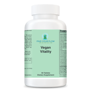 Vegan Vitality supplement bottle