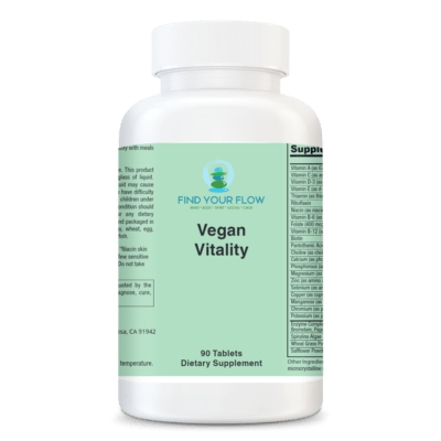 Vegan Vitality supplement bottle