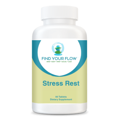 Stress Rest Supplements Bottle