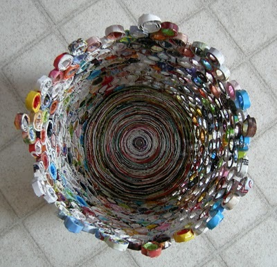 These crafts are great for kids of all ages, and can be done in 5 minutes! Recycled Mags Waste Paper Baskets Fine Craft Guild