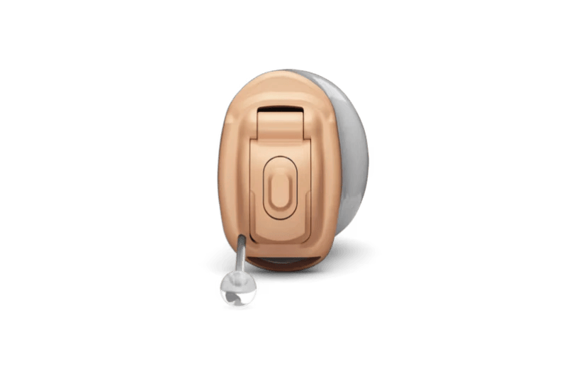 Completely-in-canal hearing aid offering discreet fit and clear, natural sound quality