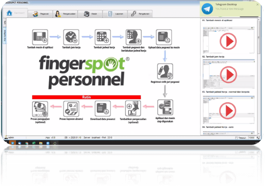 Fingerspot Revo Wdv 204bnc Mesin Absensi Dan Akses Kontrol Telapak Tangan Sidik Jari Fingerspot Langkah Kedua Registrasi Aplikasi Fingerspot Personnel.