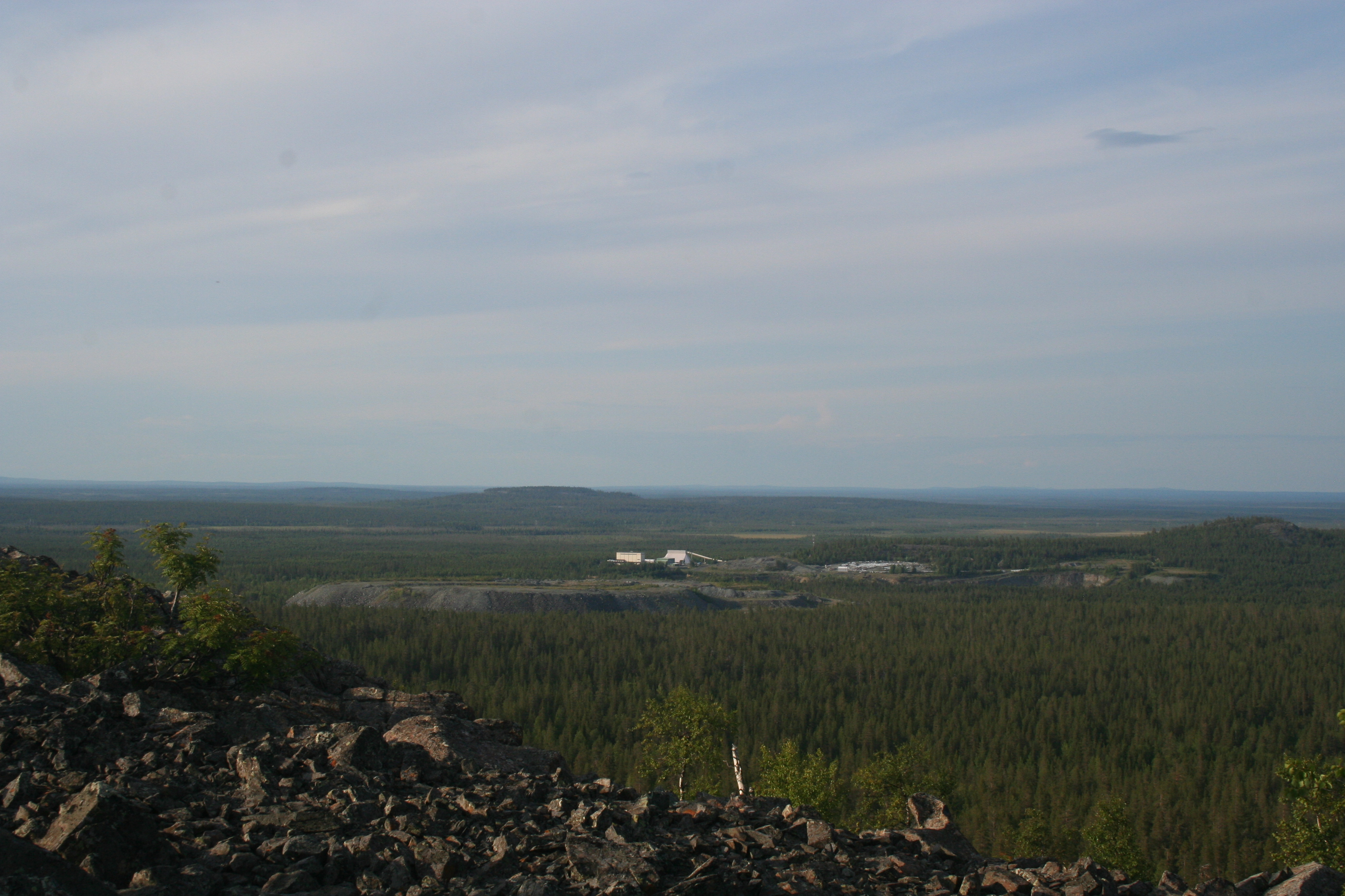 A mine ruined the view a little