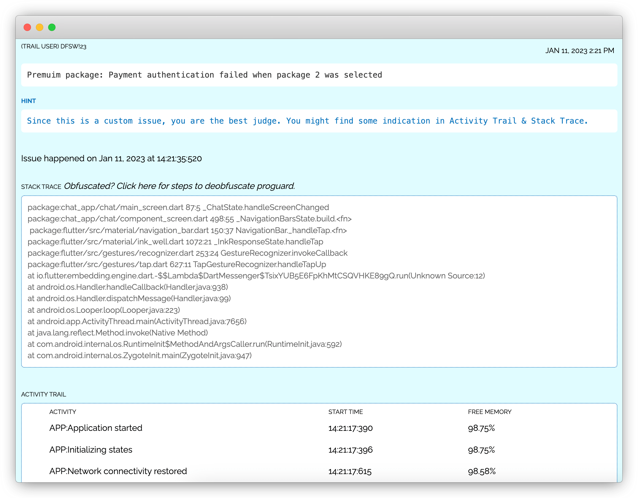 Detecting And Fixing Custom Issues In Flutter Apps.