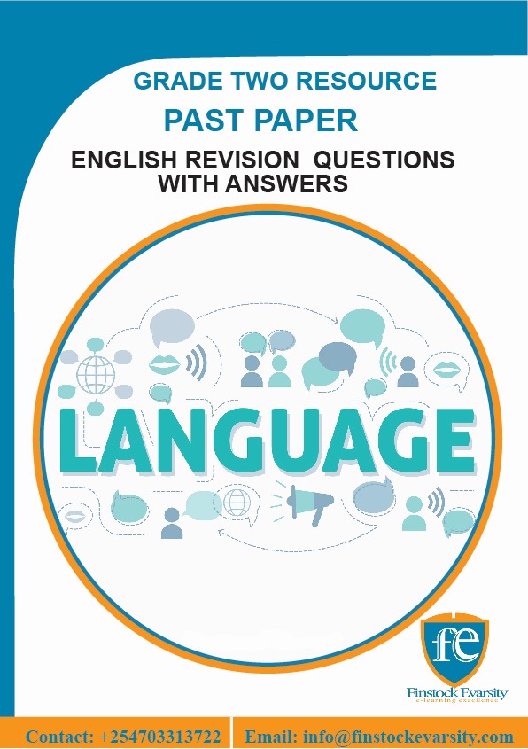 GRADE TWO ENGLISH ACTIVITIES QUESTIONS WITH ANSWERS SET 3