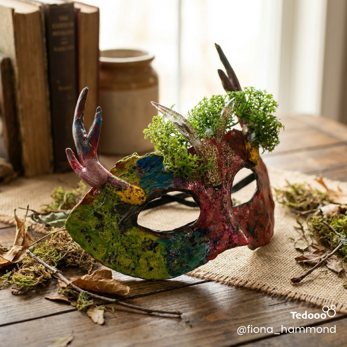 Autumn King Horned Mask