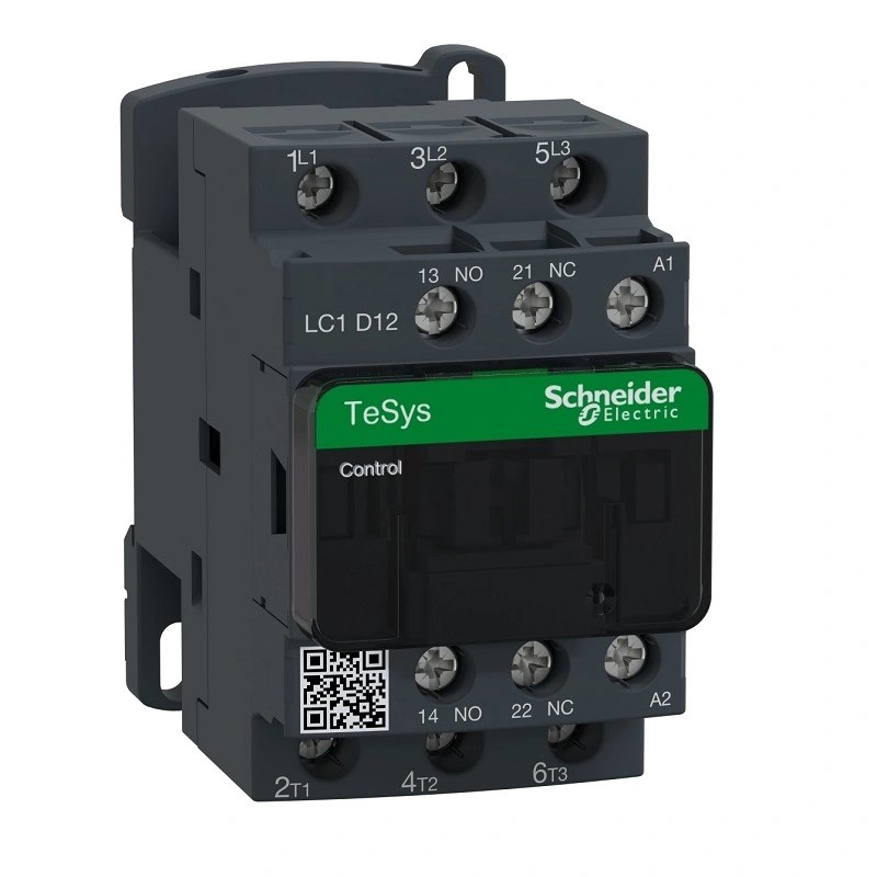 TeSys D Kontaktör 12 Amper 5,5 kW 3 Kutup 1NA+1NK 220VAC