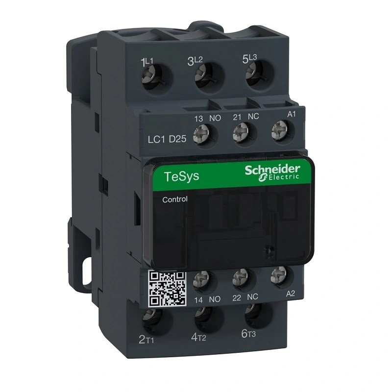 TeSys D Kontaktör 25 Amper 11 kW 3 Kutup 1NA+1NK 220VAC