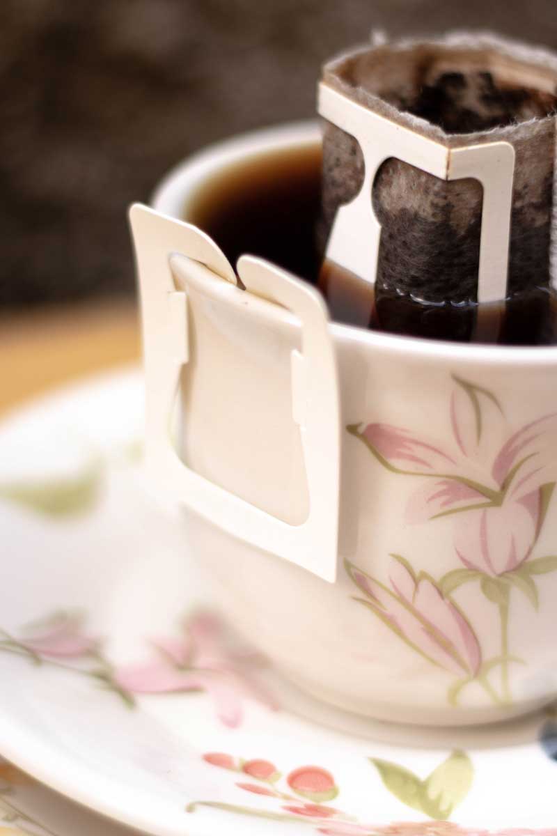 Sachê de café coado