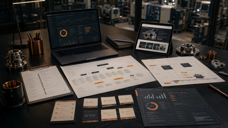Organized technical SEO project scope with website audit, content planning, and performance measurement