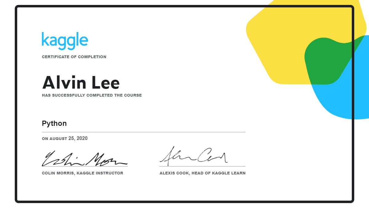 Picking up Python through Kaggle Learn