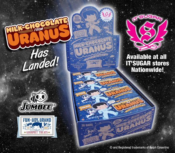 FunBoy Brand Milk Chocolate From Uranus Lands Nationwide!