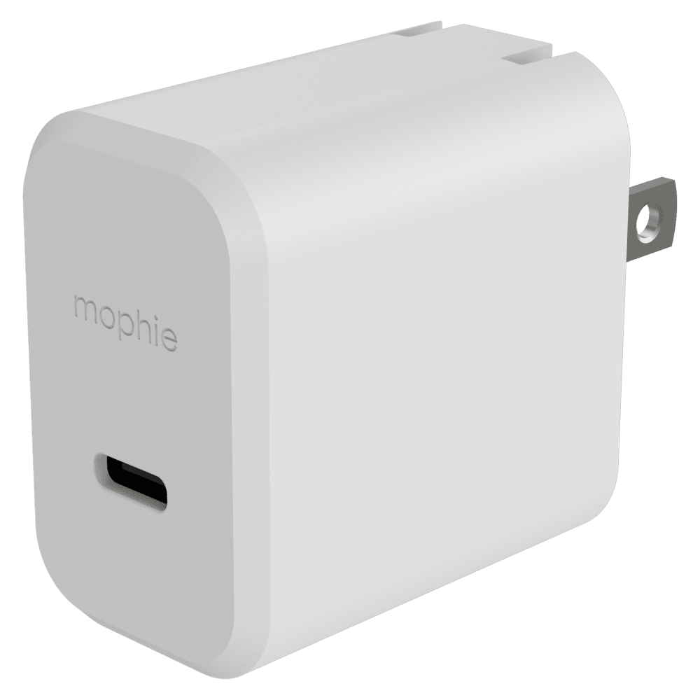 mophie Speedport 30 USB-C PD 30W GaN Fast Wall Charger White