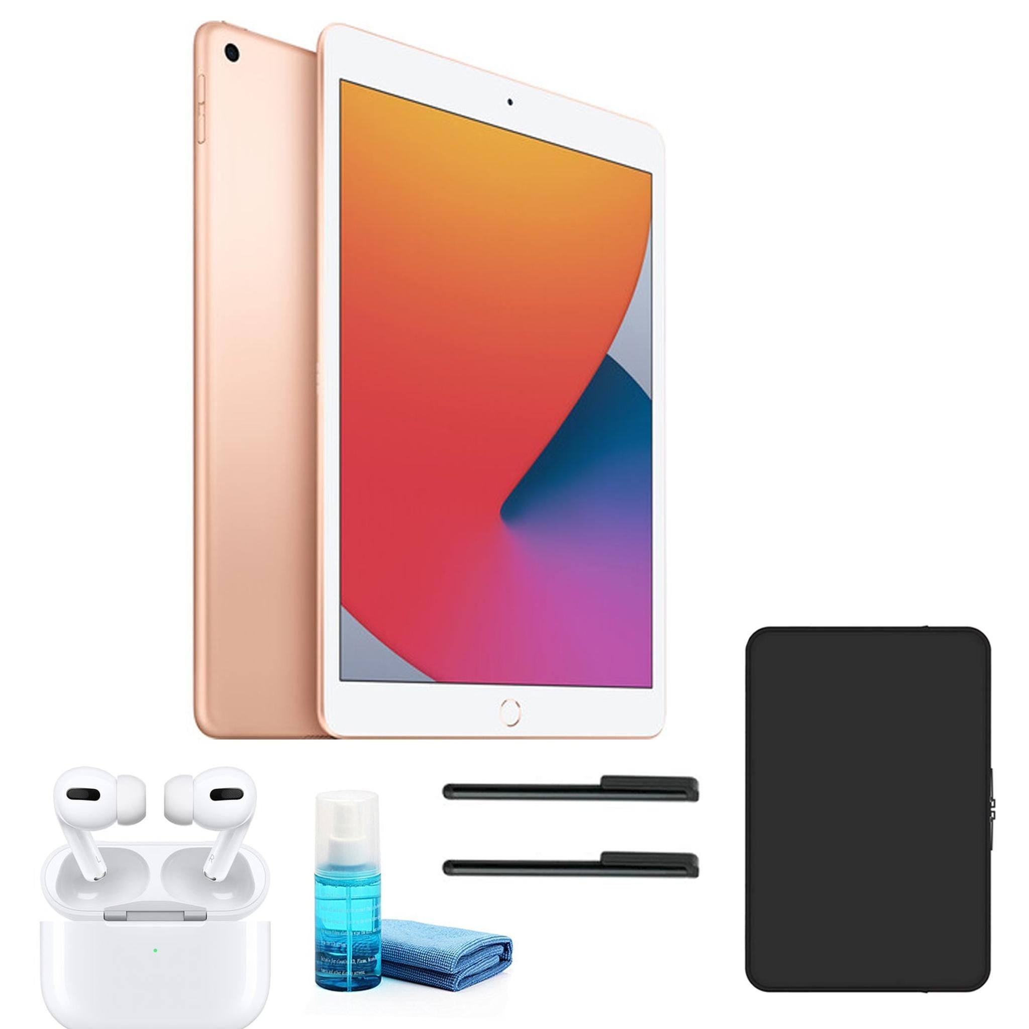 Apple 10.2 Inch iPad (32GB, Wi-Fi Only, Gold) MYLC2LL/A with Apple Airpods Pro