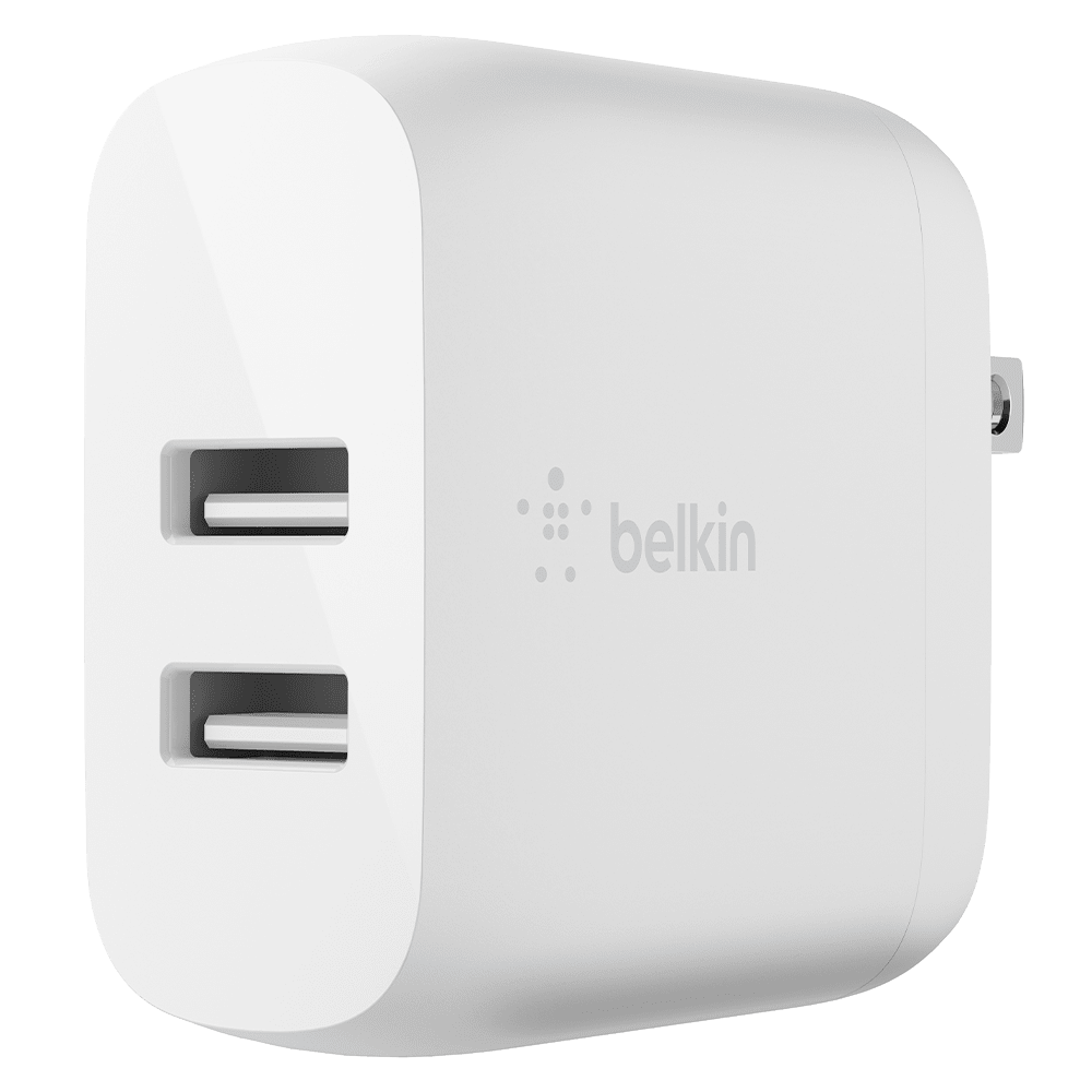 Belkin BoostCharge Dual USB-A Wall Charger 24W White