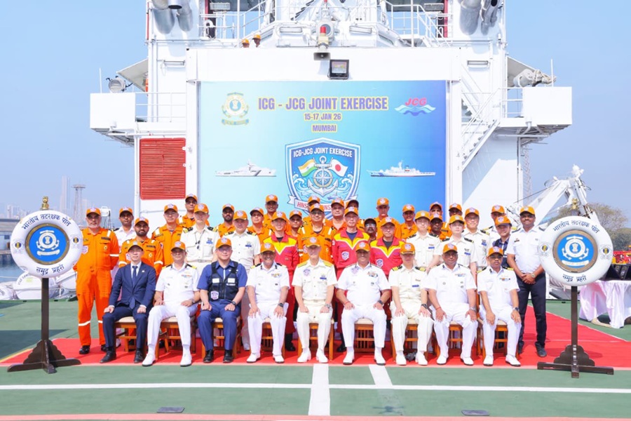 India–Japan Coast Guard Joint HNS Drill in Mumbai