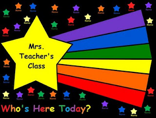 Super Star SmartBoard Attendance Theme!