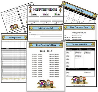 Western Cowboy Themed Classroom Forms and Substitute Information