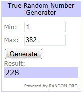 Giveaway Winners!
