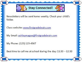 Open House or Back to School Night PowerPoint Presentation!