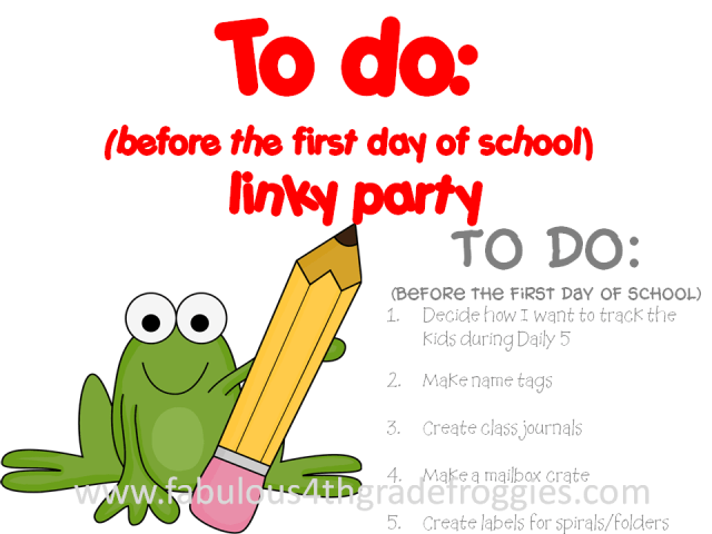 Back to School To Do List – Linky Party!