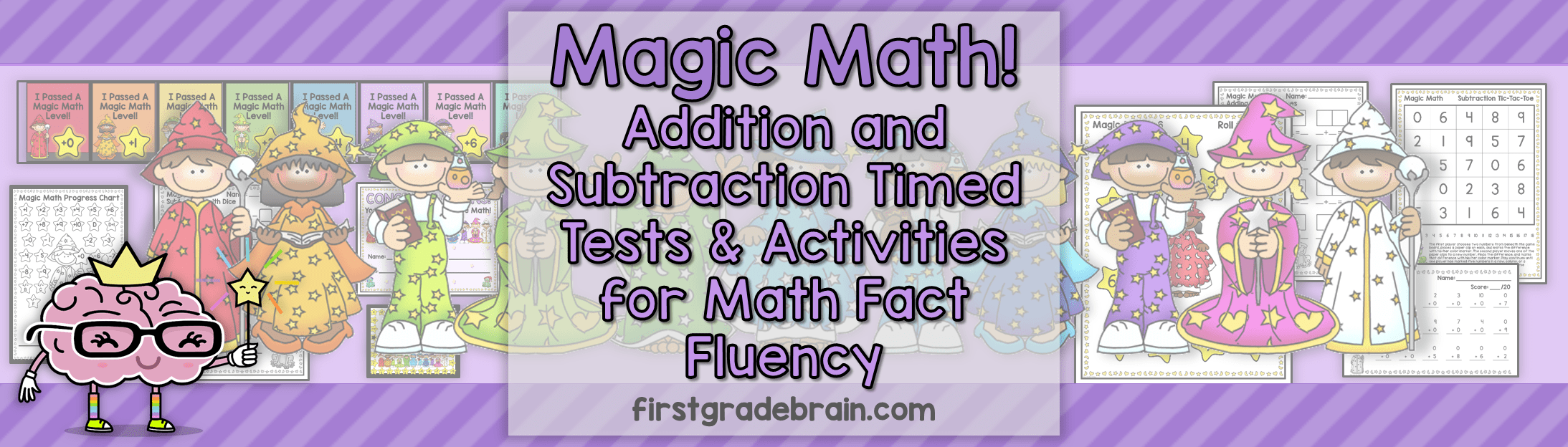 Magic Math - Addition and Subtraction Timed Tests and Activities for Math Fact Fluency
