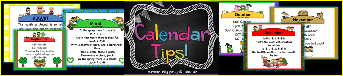 Calendar Linky Party
