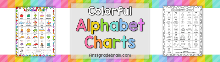Colorful Alphabet Chart freebie