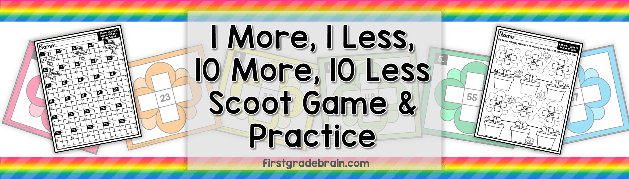 1 More, 1 Less, 10 More, 10 Less Scoot