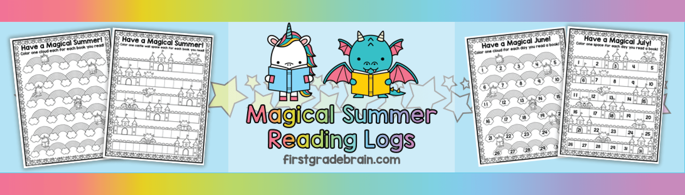 Have a Magical Summer- 8 Free Summer Reading Logs