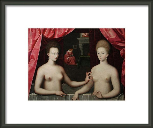 Gabrielle d'Estrees and one of her sisters [unknown]