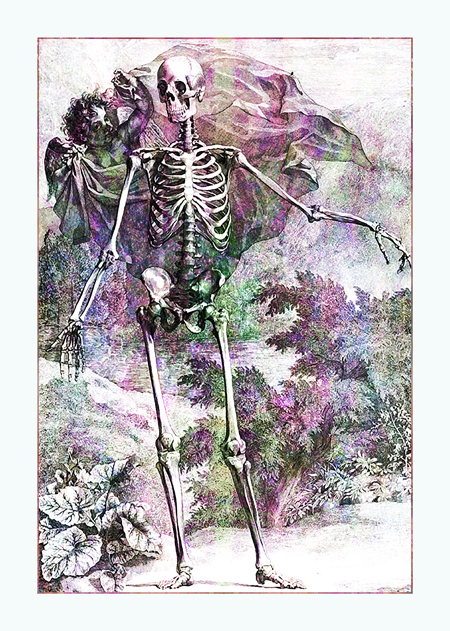 Halloween Skeleton & Cherub © Sarah Vernon