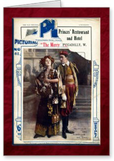 The Merry Widow Greeting Card by FirstNightDesign