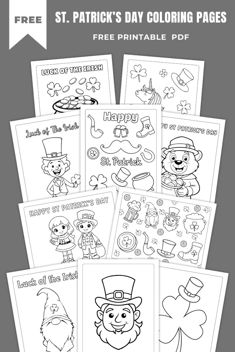 Printable Saint Patrick Coloring Pages 2025 Free Printable St Patricks Day Coloring Pages.webp