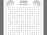 Spring Word Search Puzzles Free Printable