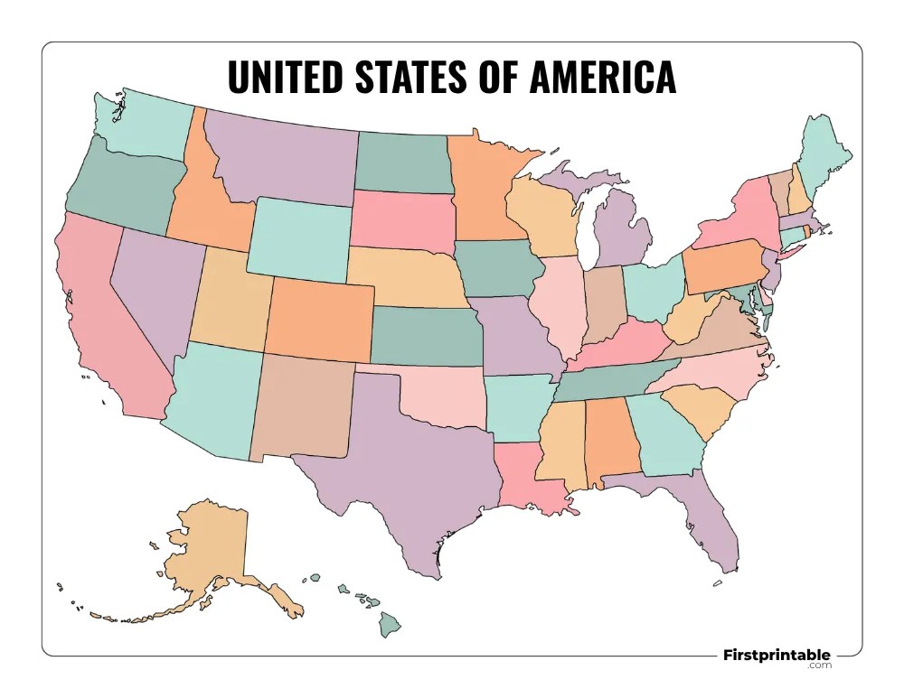Printable US Maps Blank With State Names And Capitals Printable US Map Blank Template 04.webp