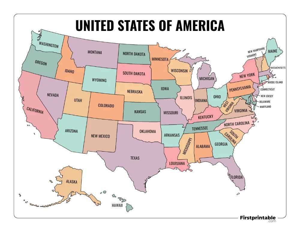 Printable US Maps Blank With State Names And Capitals Printable US Map With States Template 04.webp