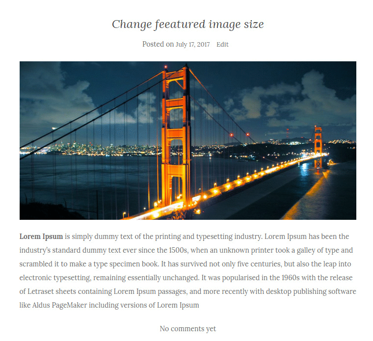 Default wordpress image sizes #. How to Edit and Work with WordPress Featured Images
