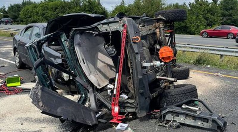 seven hospitalized in route 1 rollover crash with ejection saturday first state update on delaware car accidents today