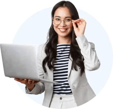 Local SEO services professional reviewing performance data and supporting business growth on a laptop.