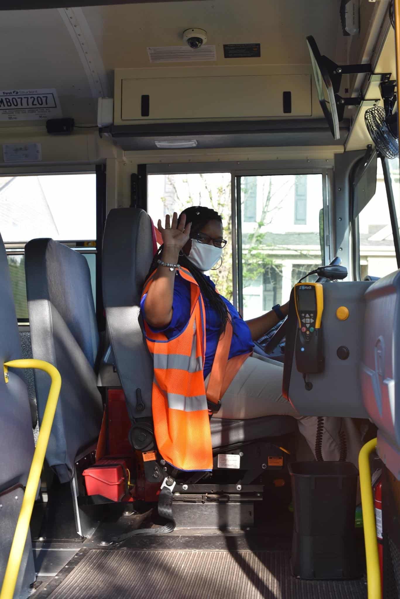 First student recognizes drivers for unwavering commitment to safety during love the bus month