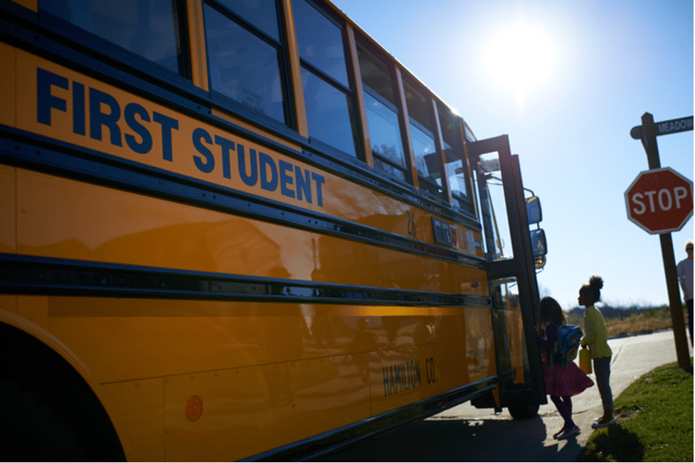 First student to provide transportation for racine unified school
