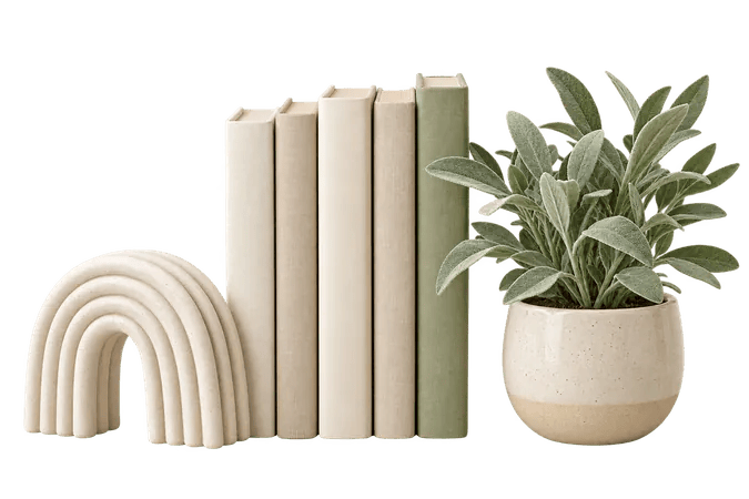 decor shelf objects